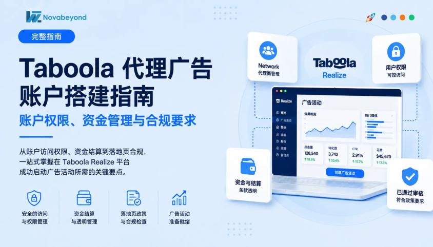 Taboola代理广告账户搭建指南:账户权限、资金管理与合规要求