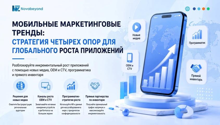 2027 Мобильные маркетинговые тренды: Стратегия четырех опор для глобального роста приложений