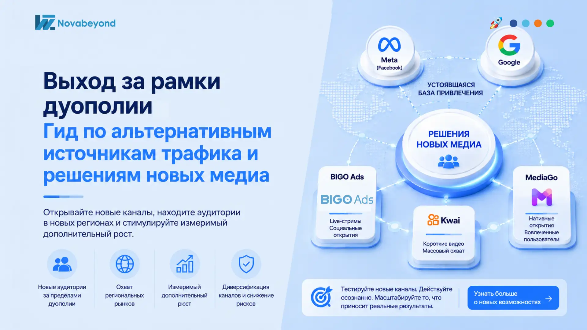 2027 Альтернативные источники трафика: рост через решения в области новых медиа