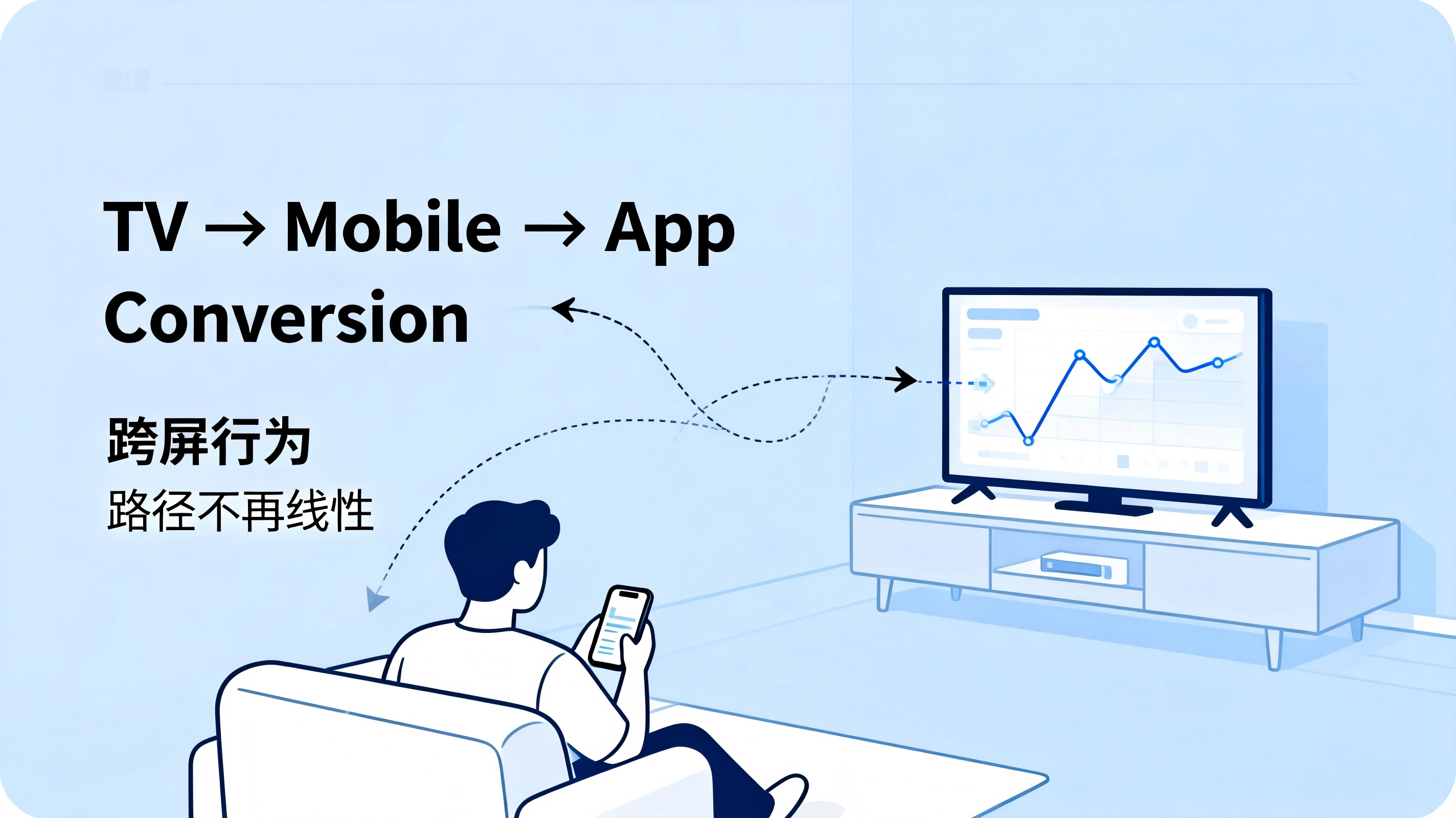 jimeng-2026-02-25-2519-配图方向: 用户在客厅看电视,同时手机在手 流媒体UI界面 数据轨迹从TV....png